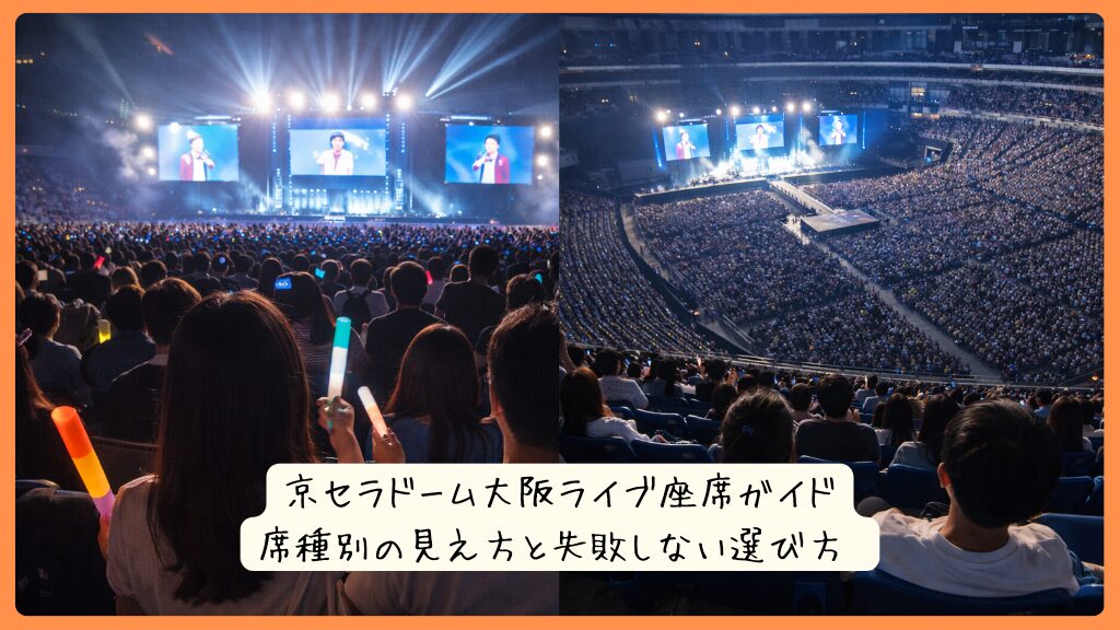 京セラドーム大阪ライブ座席ガイド｜席種別の見え方と失敗しない選び方