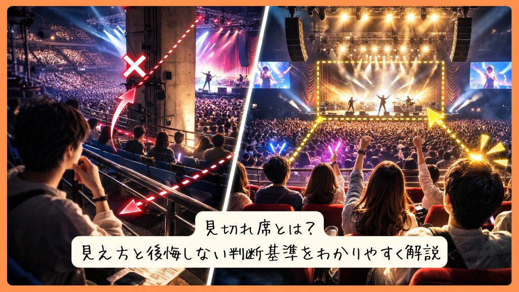 見切れ席とは？見え方と後悔しない判断基準をわかりやすく解説