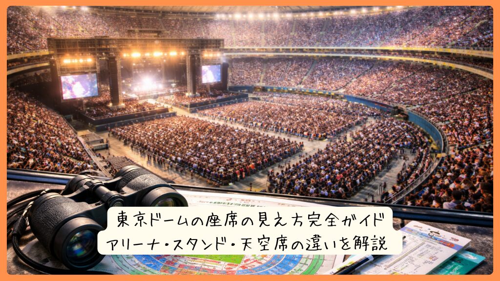 東京ドームの座席の見え方完全ガイド｜アリーナ・スタンド・天空席の違いを解説