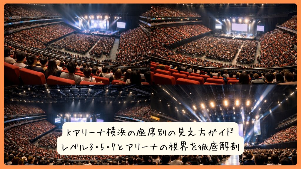 Kアリーナ横浜の座席別の見え方ガイド|レベル3・5・7とアリーナの視界を徹底解剖